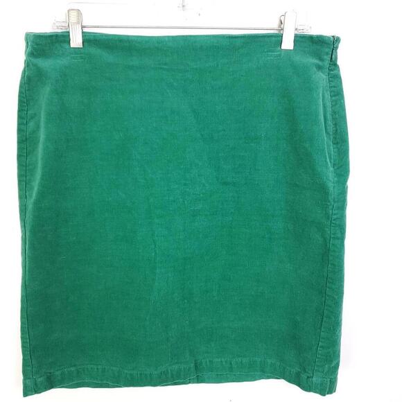 Old Navy Skirt Womens Size 2 Corduroy Pencil Jute Green Modest Twee Preppy - Picture 1 of 9